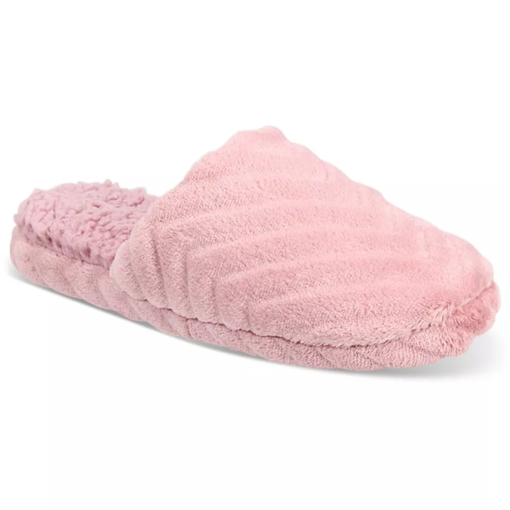 Charter Club Women's Faux-Fur Chevron Slippers